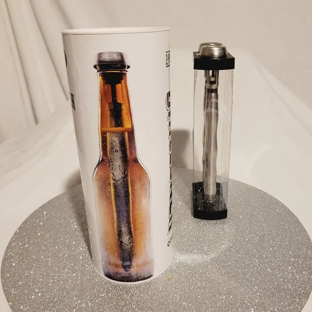 Corkcicle Chillsner Drink Through Beer Chiller Sticks Long Neck Bottles 2 Pack